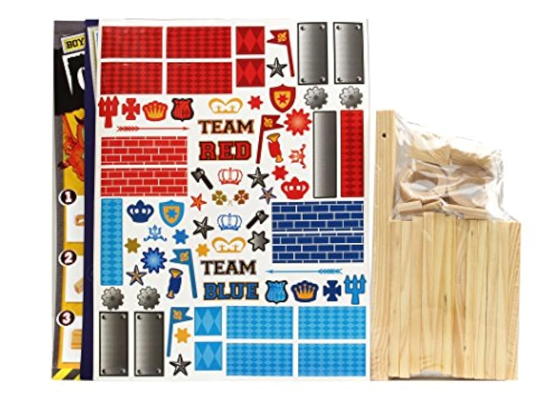 Kit para construir y luchar con 2 catapultas
