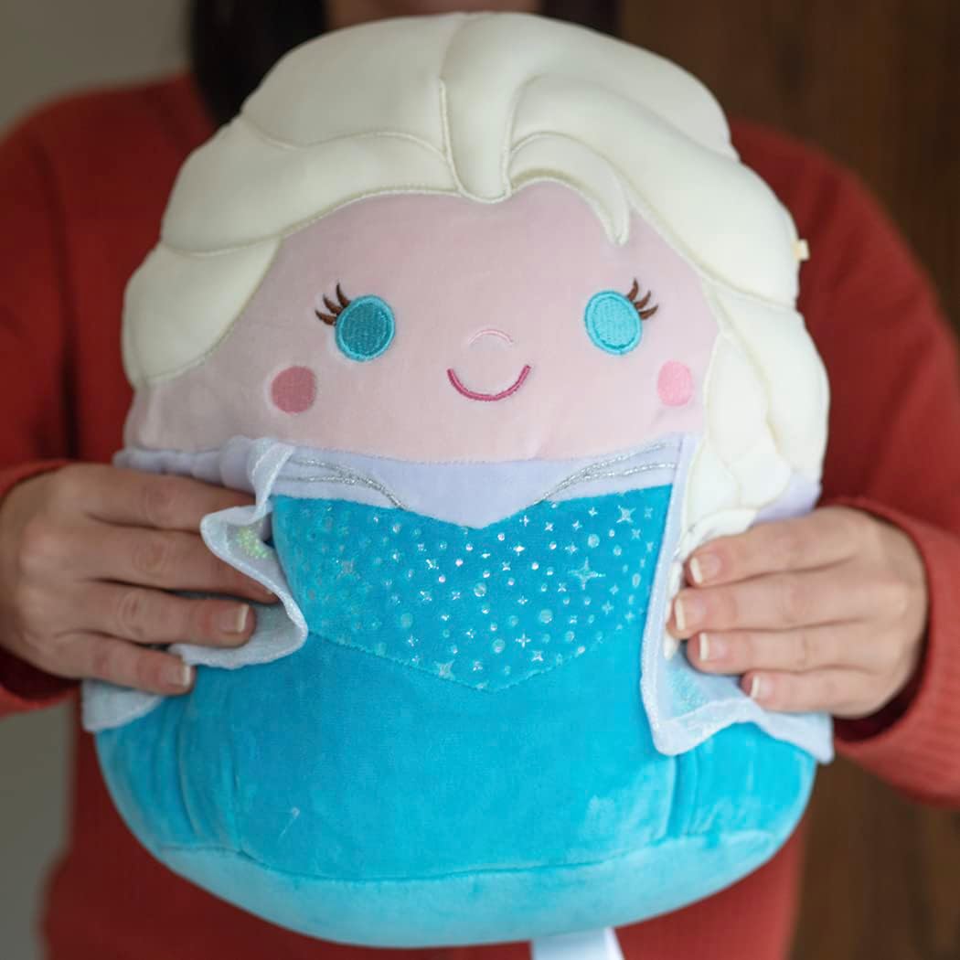 Peluches Squishmallows Disney Elsa de 10 pulgadas