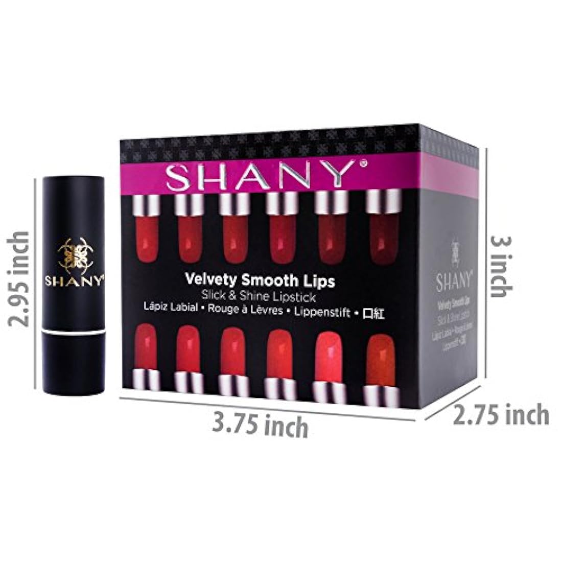 Shany juego de labiales suaves y brillosos