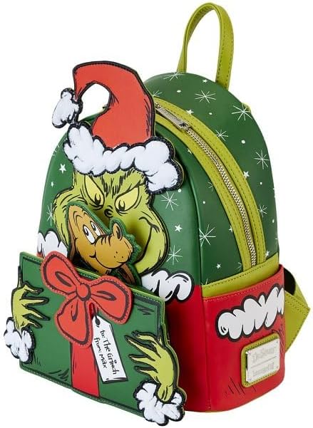 Mochila Mini Santa Cosplay Dr. Seuss, Cómo el Grinch Robó Navidad