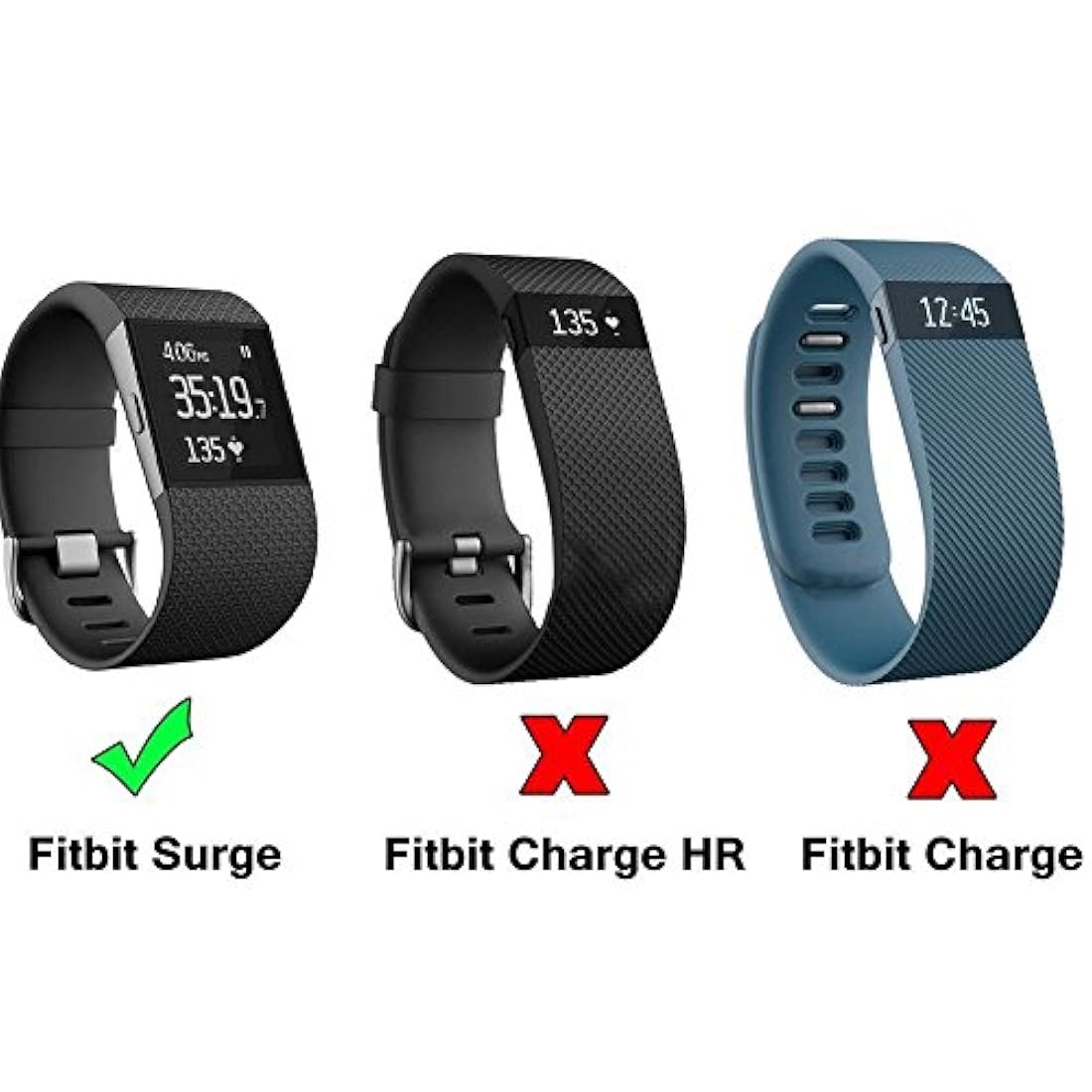 Fitbit Surge Cargador, kissmart Cargador de repuesto cable
