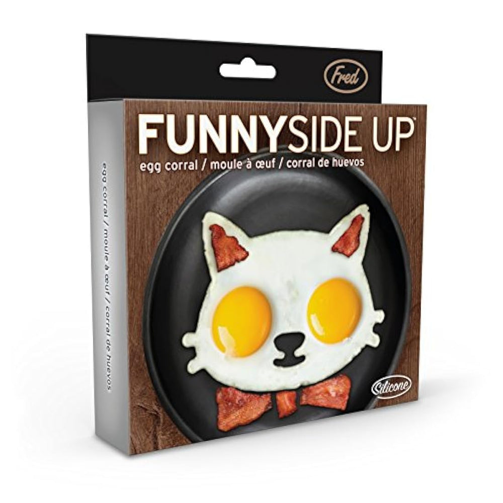 Molde de huevo en forma de calavera Funny side up de Fred & Friends., Gato, Gato