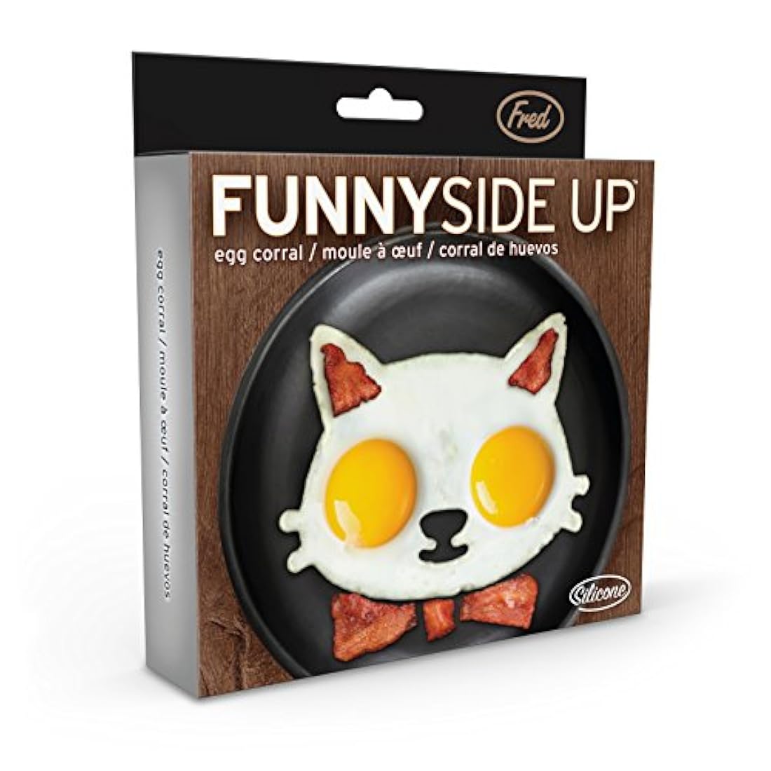 Molde de huevo en forma de calavera Funny side up de Fred & Friends., Gato, Gato