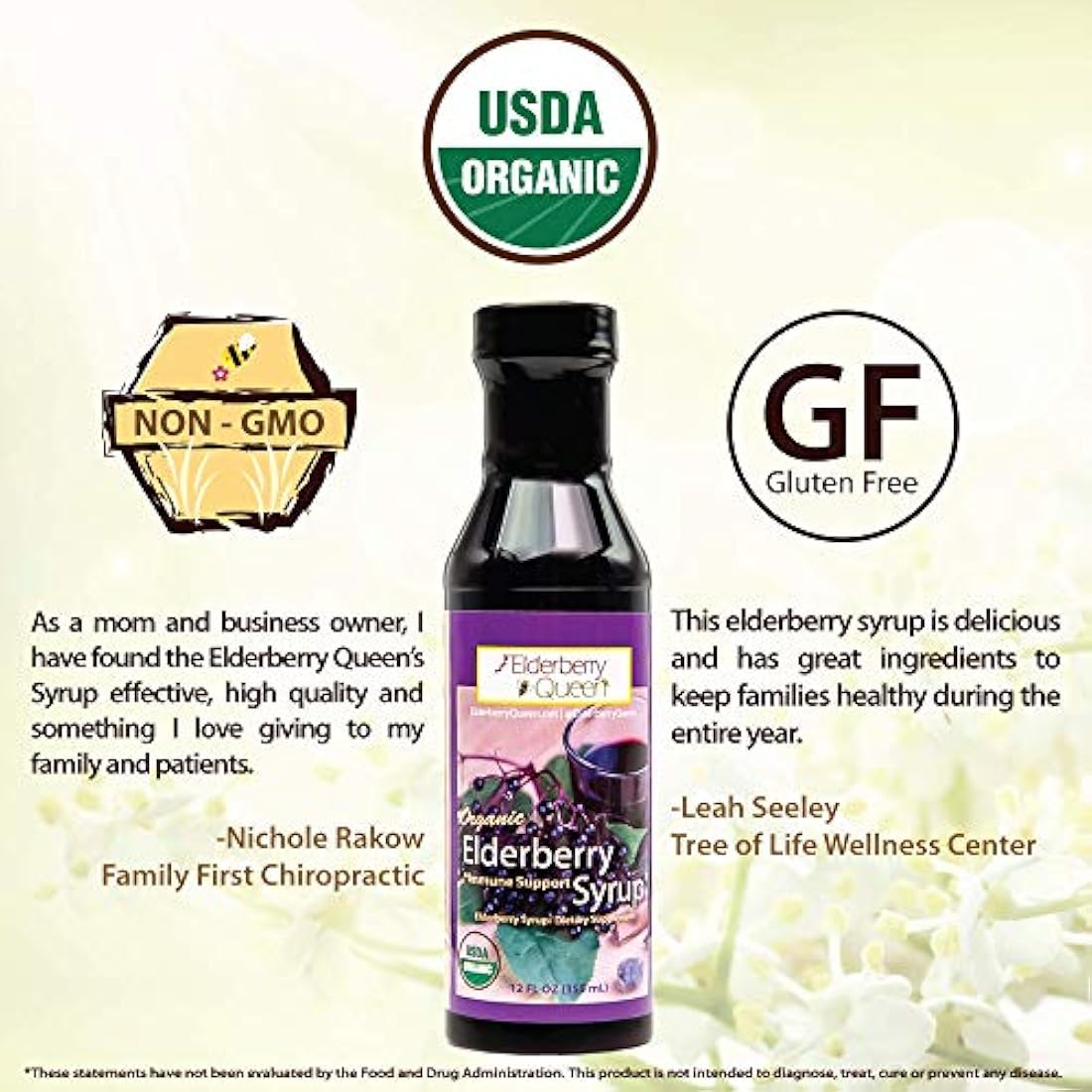 Suplemento líquido orgánico de saúco por Elderberry Queen