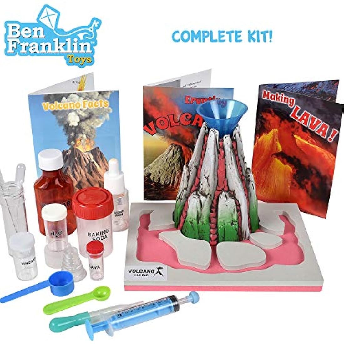 Kit de laboratorio científico para hacer volcán de aire