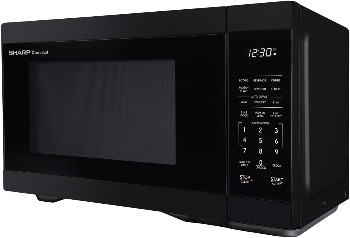 Microondas SHARP SMC1161KB 1.1 CuFt 1000W con Plato Giratorio