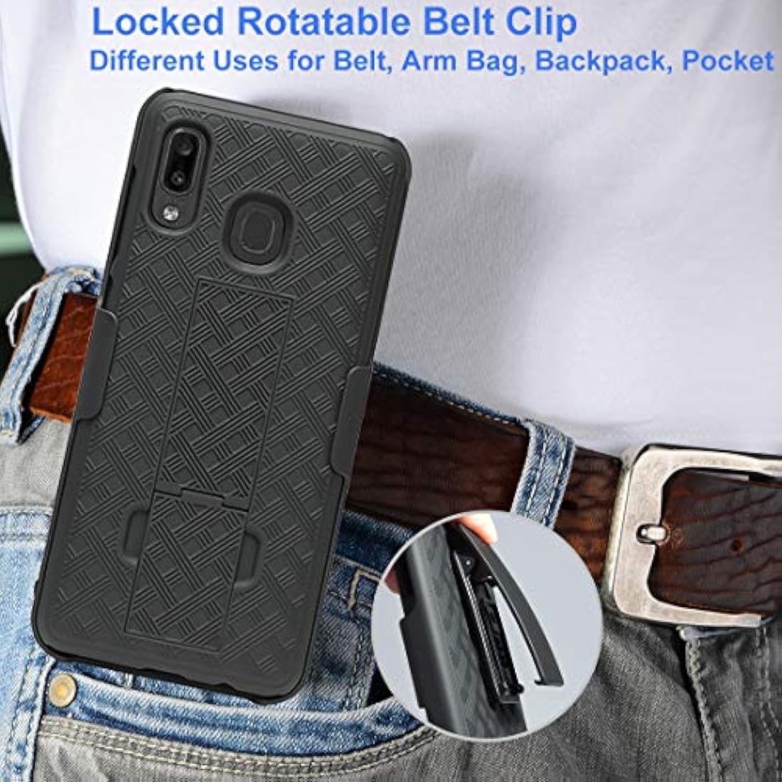 Ailiber Samsung Galaxy A20 Case with Screen Protector