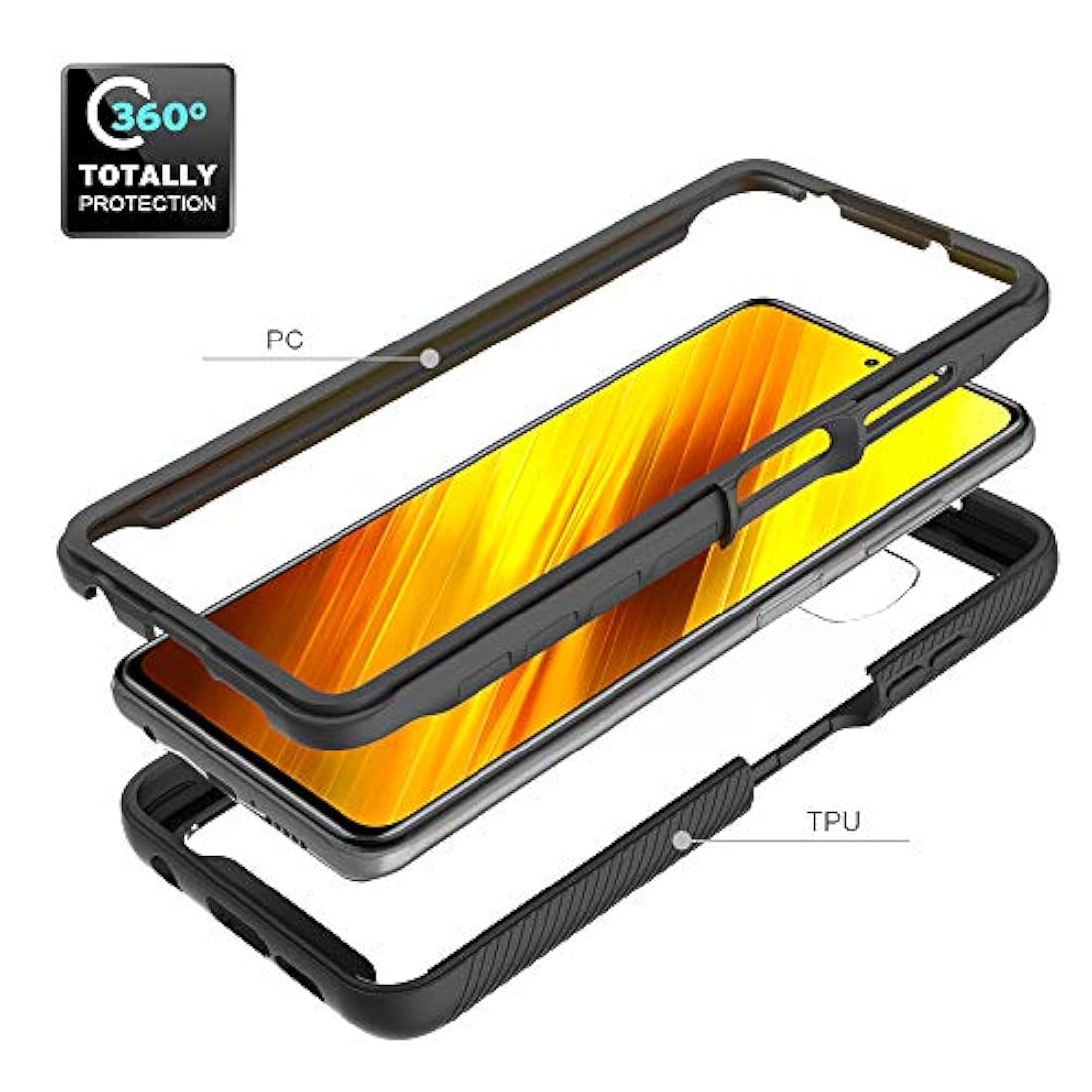 Funda para celular Xiaomi Poco X3 Pro con carcasa protectora