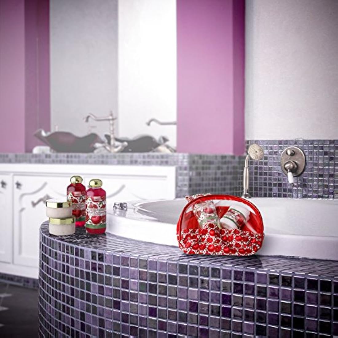 cesta de spa y baño para regalo, lujoso