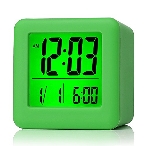 Reloj despertador digital de viaje de fácil configuración