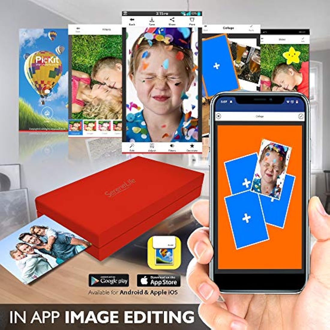 Impresora fotográfica portátil SERENELIFE