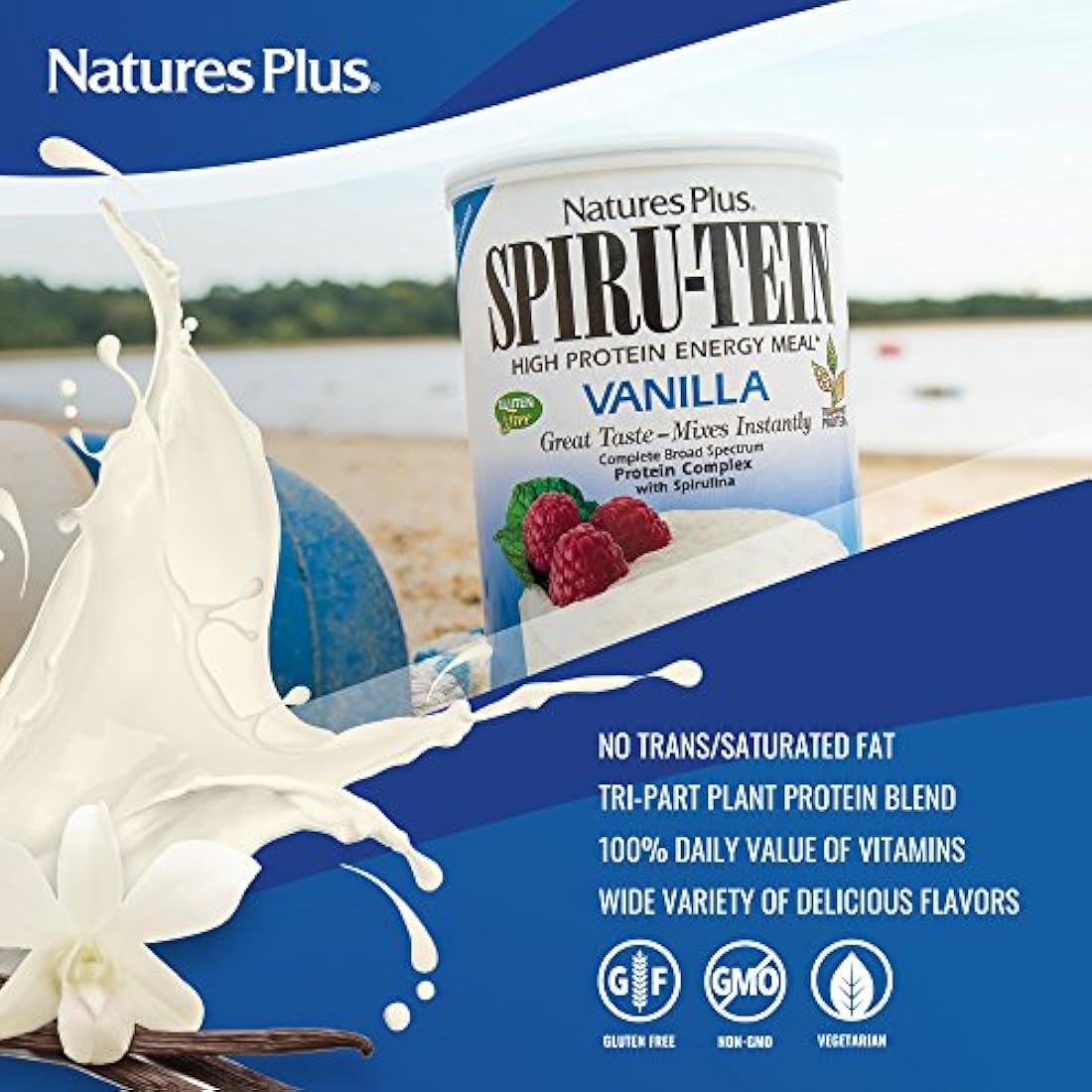 Batido Nature's Plus Spiru-Tein (Spirutein) - Vainilla 2.4