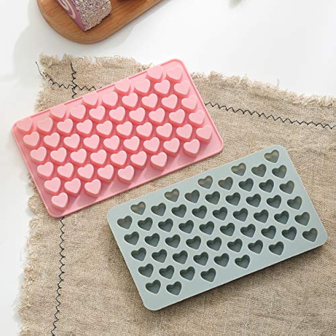 Verdental Mini moldes de silicona en forma de corazón Moldes