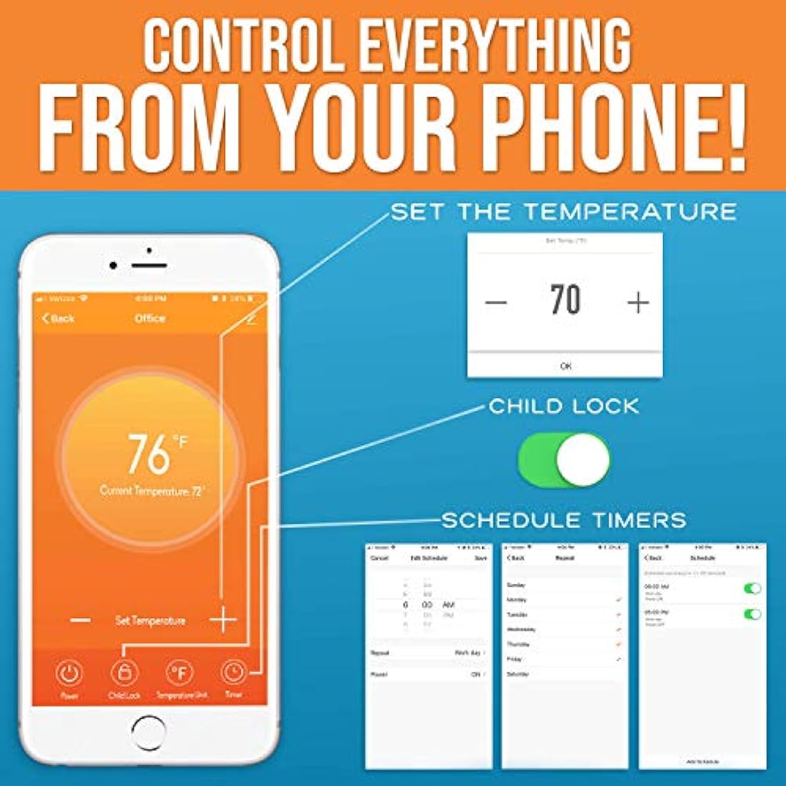 Eléctricos, calefactor por infrarrojos