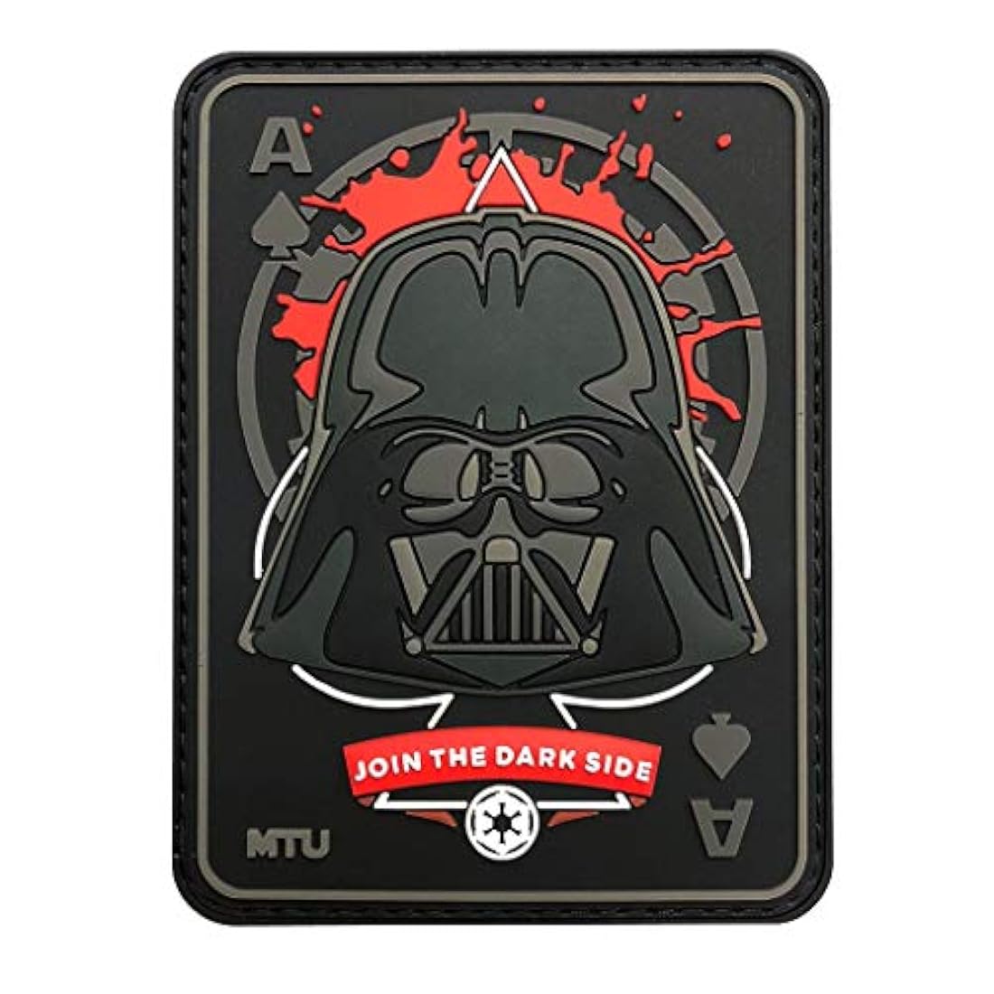 Parche de tarjeta muerta Darth Vader (PVC Rubber-MTB51)