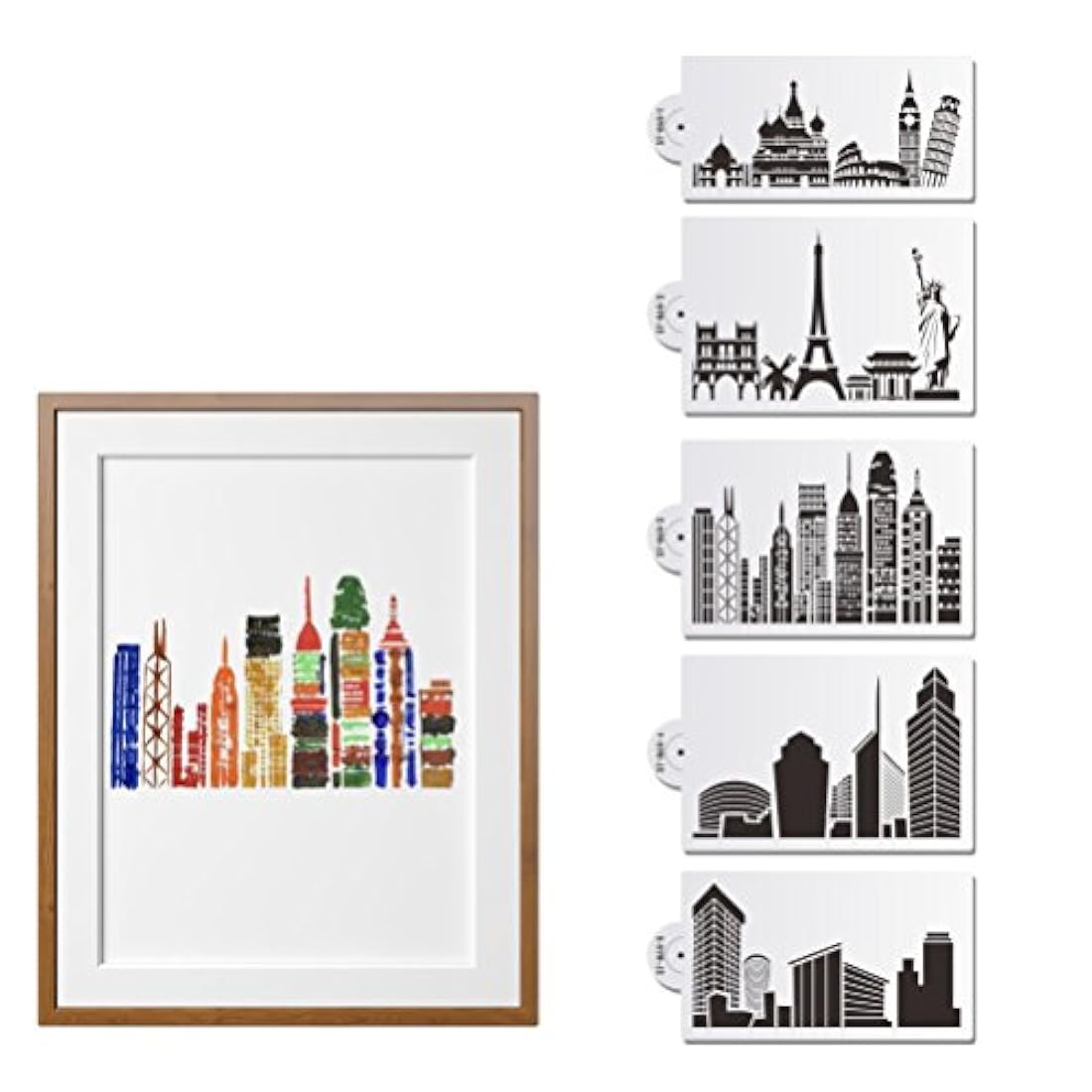 plantillas para decoración 3pcs plástico Civic Arquitectura