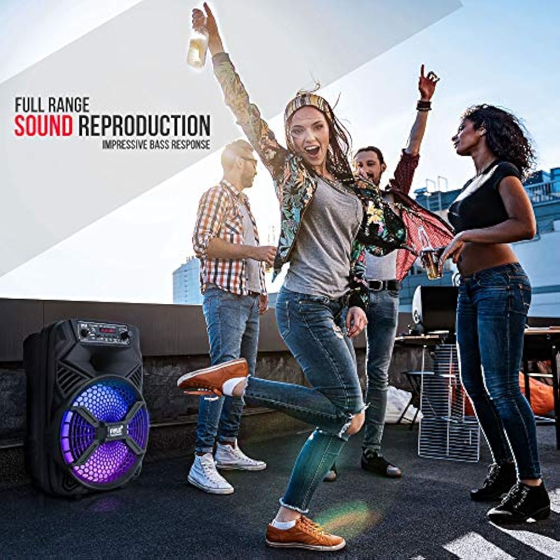 Parlante Portátil con Bluetooth PYLE-PRO PPHP836B