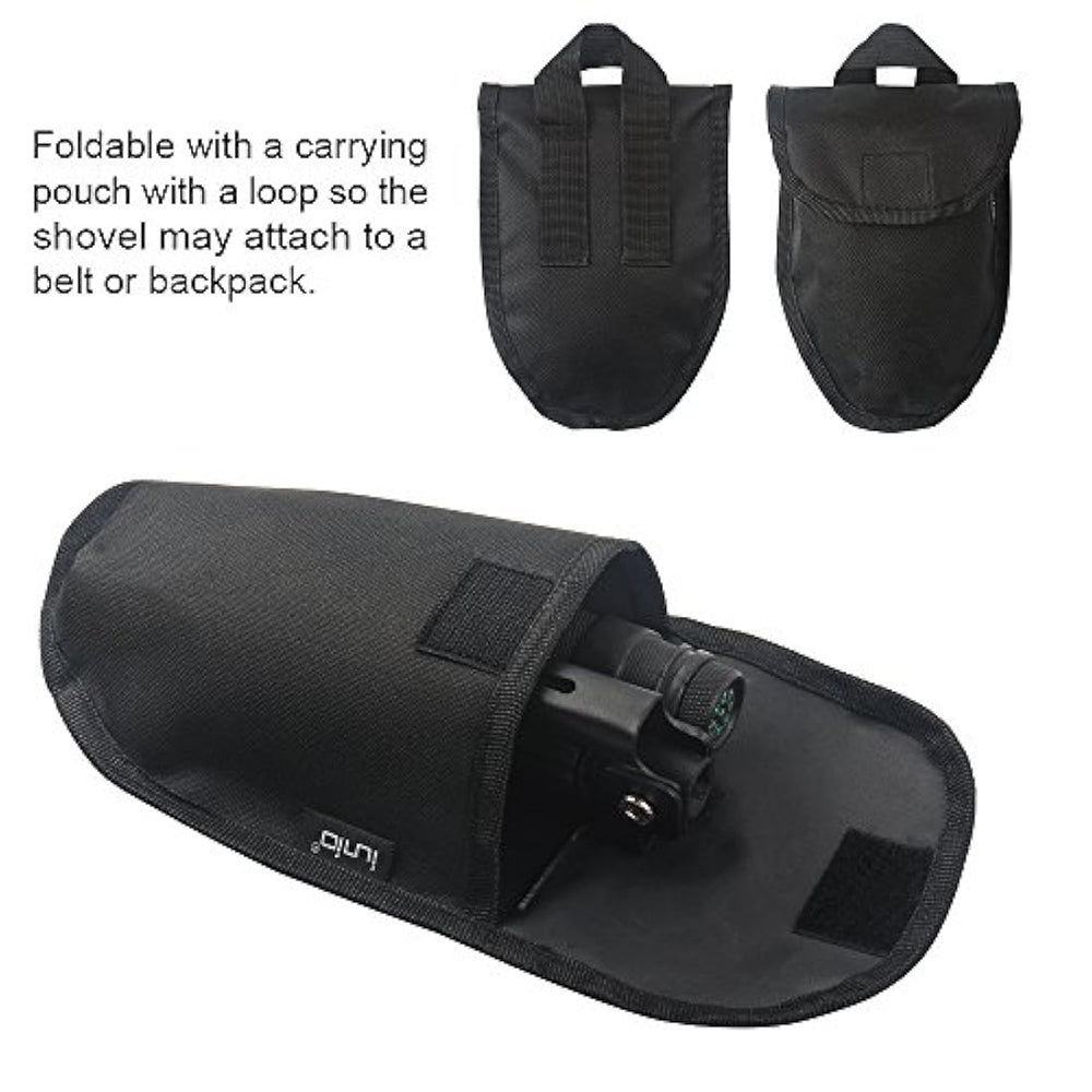 Pala plegable portátil, multiherramienta de acampada,iunio.