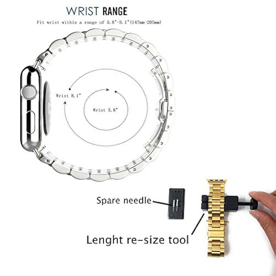 Correa de repuesto para Apple Watch con protector