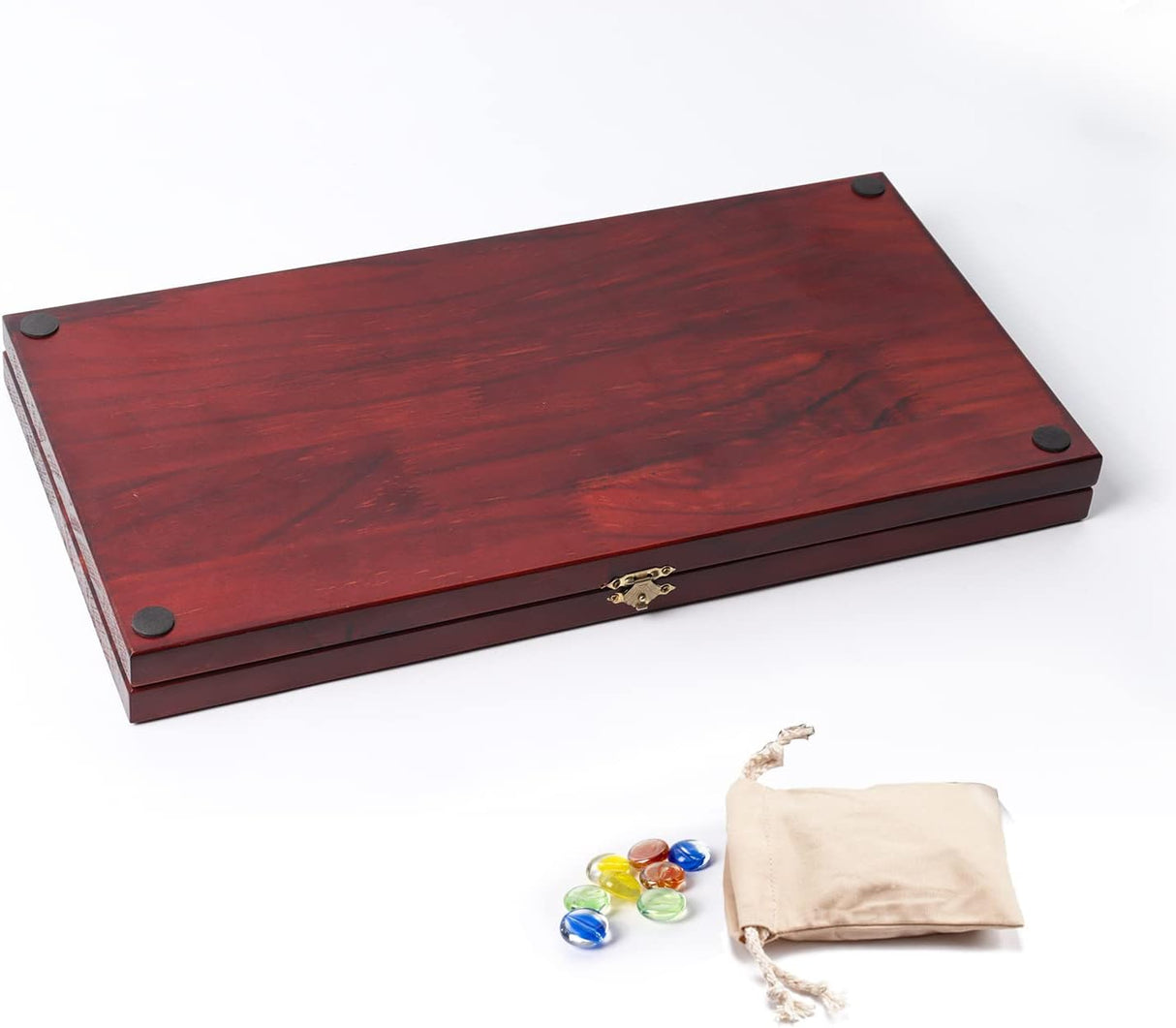 Juego de Mancala GSE con Piedras de Vidrio, 4 Jugadores, Plegable