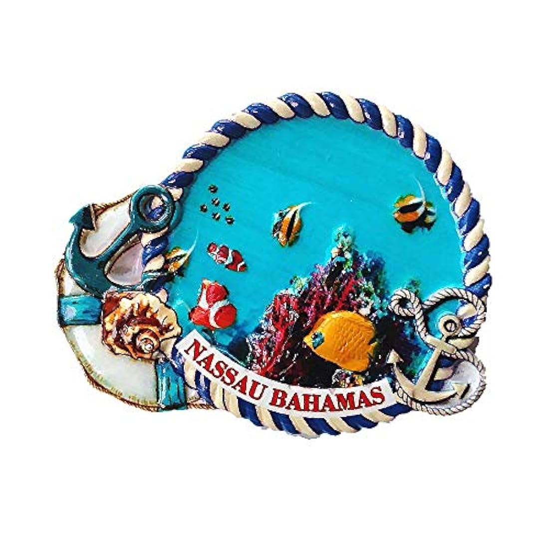 Imán para nevera Nassau Bahamas 3D