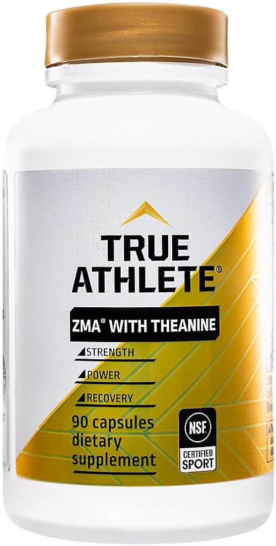 Suplementos True Athlete ZMA con teanina Certificado NSF
