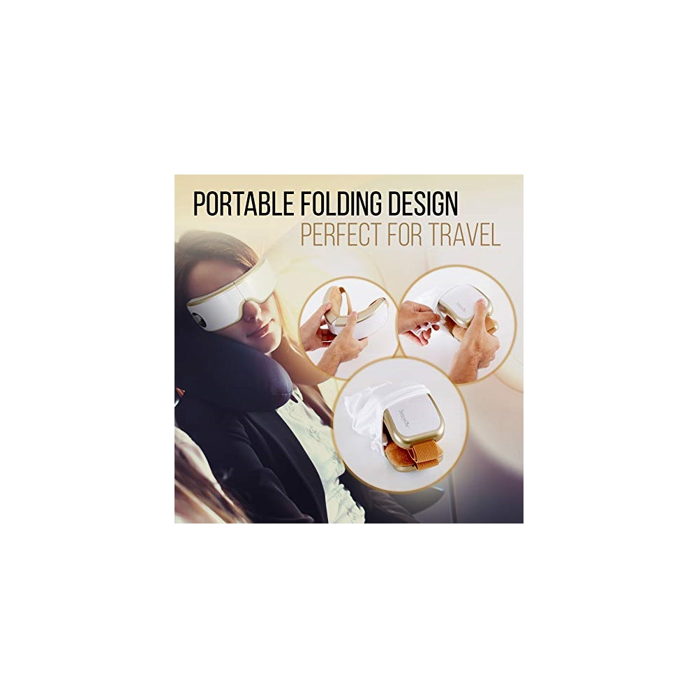 Masajeador de ojos eléctrico SERENELIFE SLEYMSG40