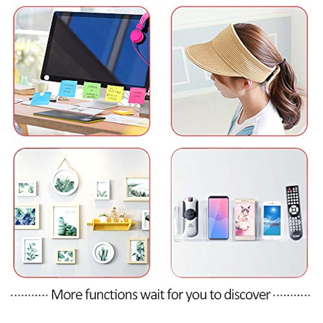 200 unidades de 0.787 in de diámetro blanco autoadhesivo