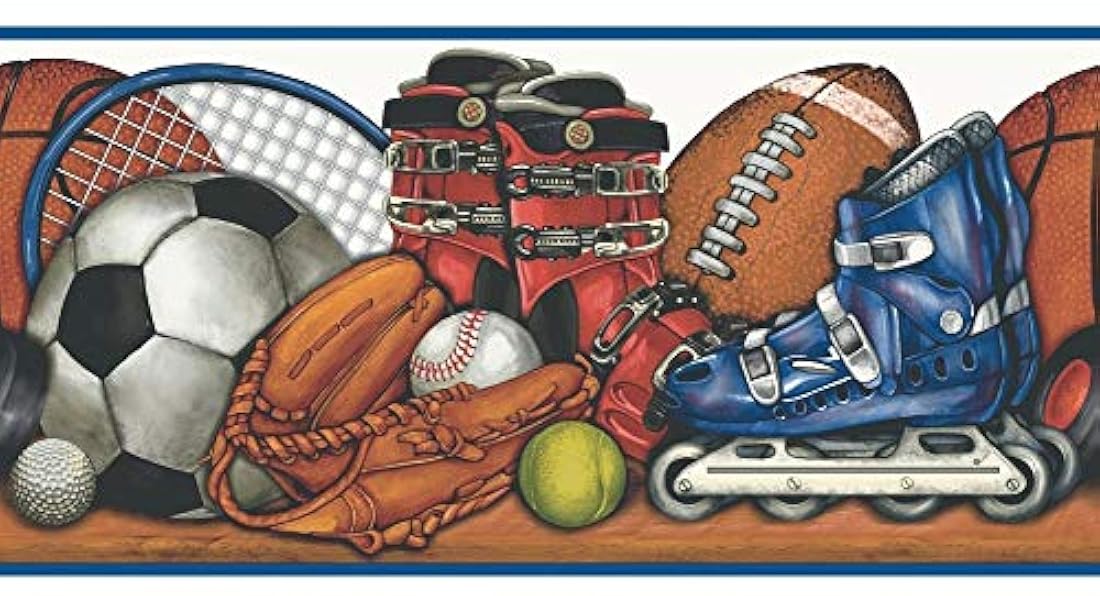 cenefa de Bolas deportivas y equipo en estantería MN5035