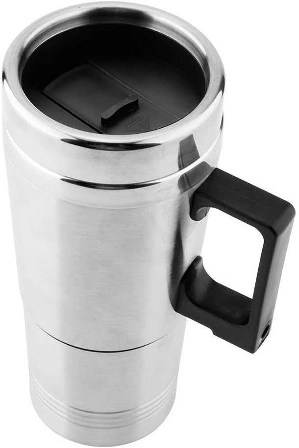Kettle eléctrica Duokon 350ML 12V para coche, acero inoxidable