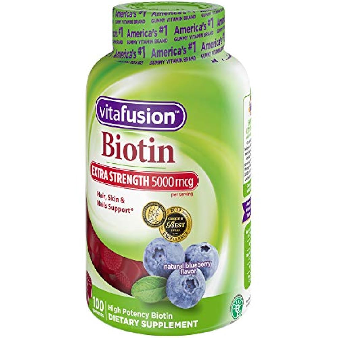 Vitafusion Fuerza Extra Biotin Gummies, 100 Count