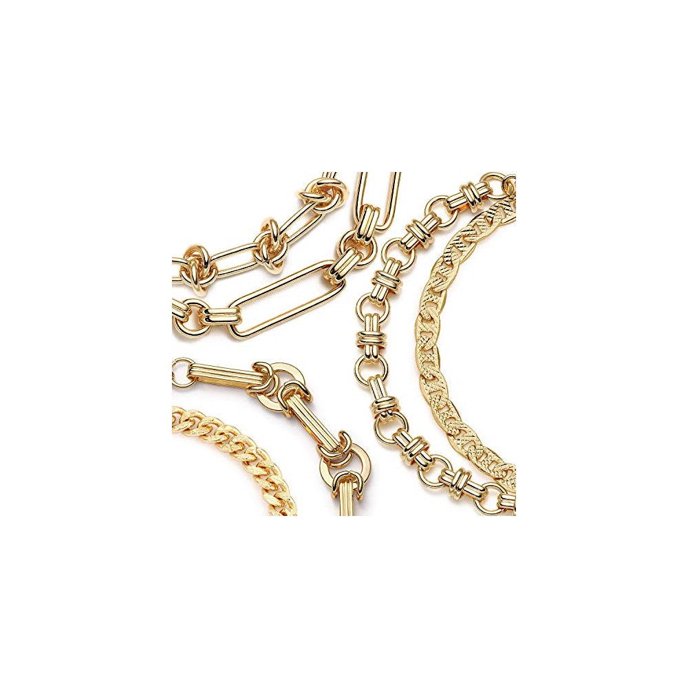 Pulseras de oro chapada en oro de 14 quilates delicada