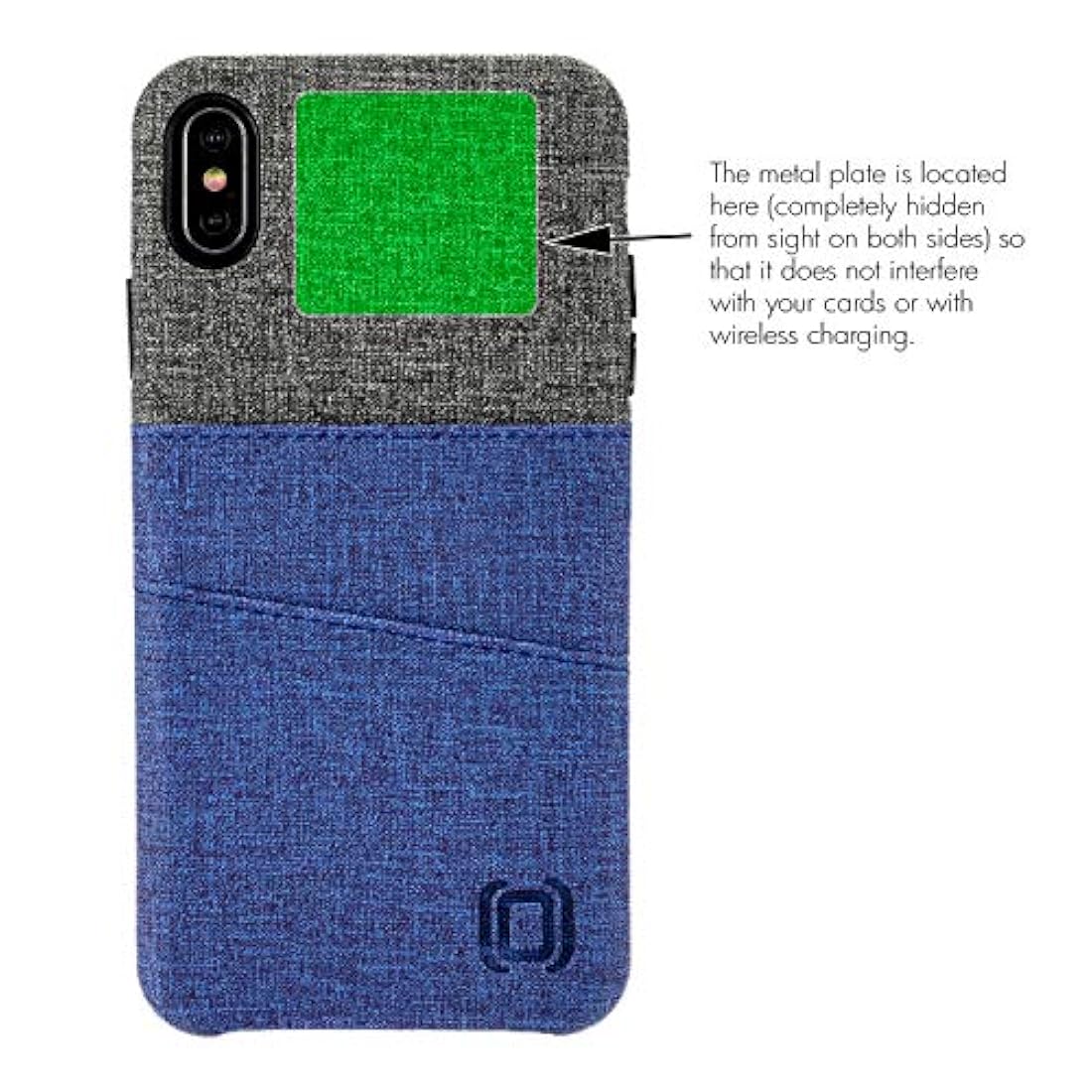 Estuche para billetera Dockem para iPhone X / XS