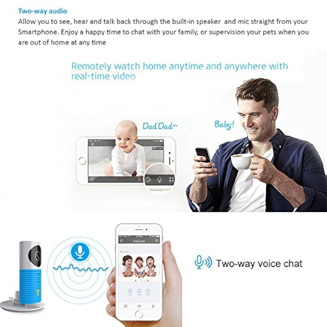 Cámaras de vigilancia para el hogar color gris