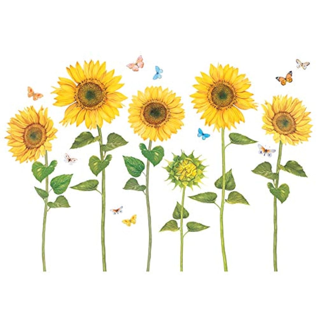 Pegatinas de pared para niños diseño de girasoles