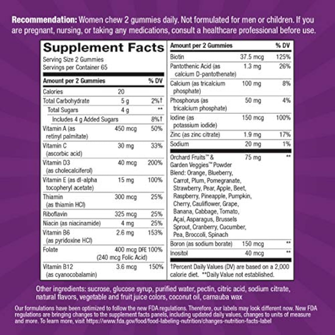 Nature's Way Alive! Multivitamina para mujer, 130 gomitas