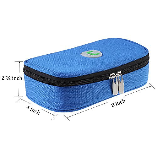 Estuche para enfriador de insulina.