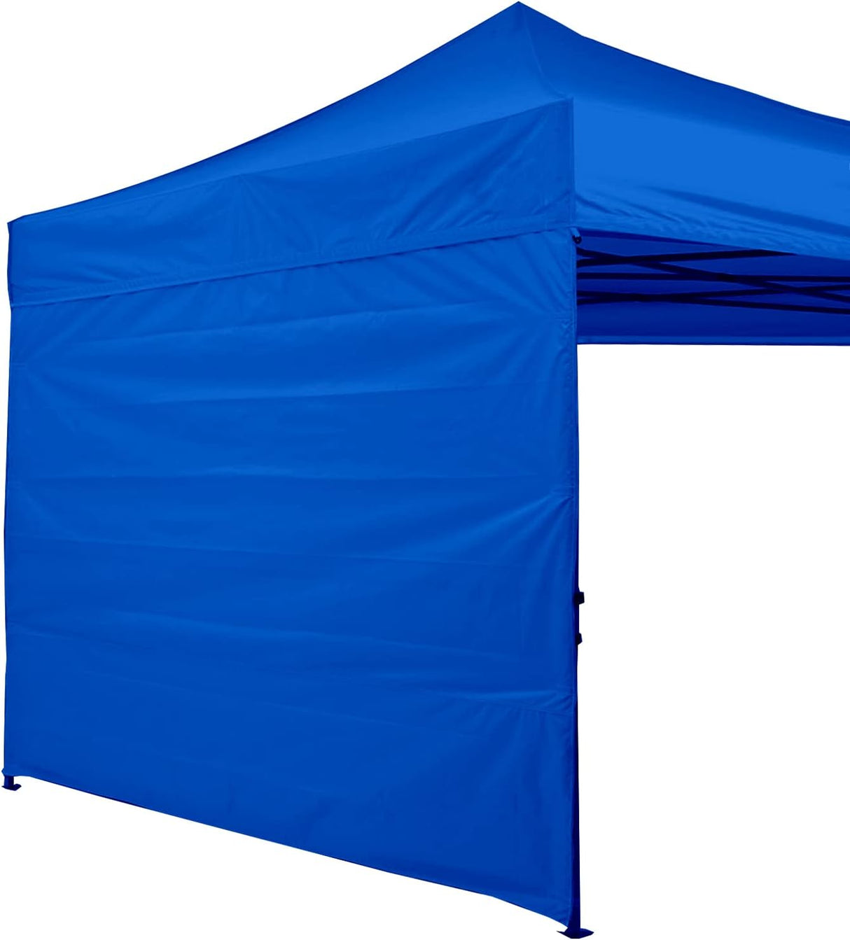 Toldo desplegable para sol 10'x10' con pared lateral y cintas