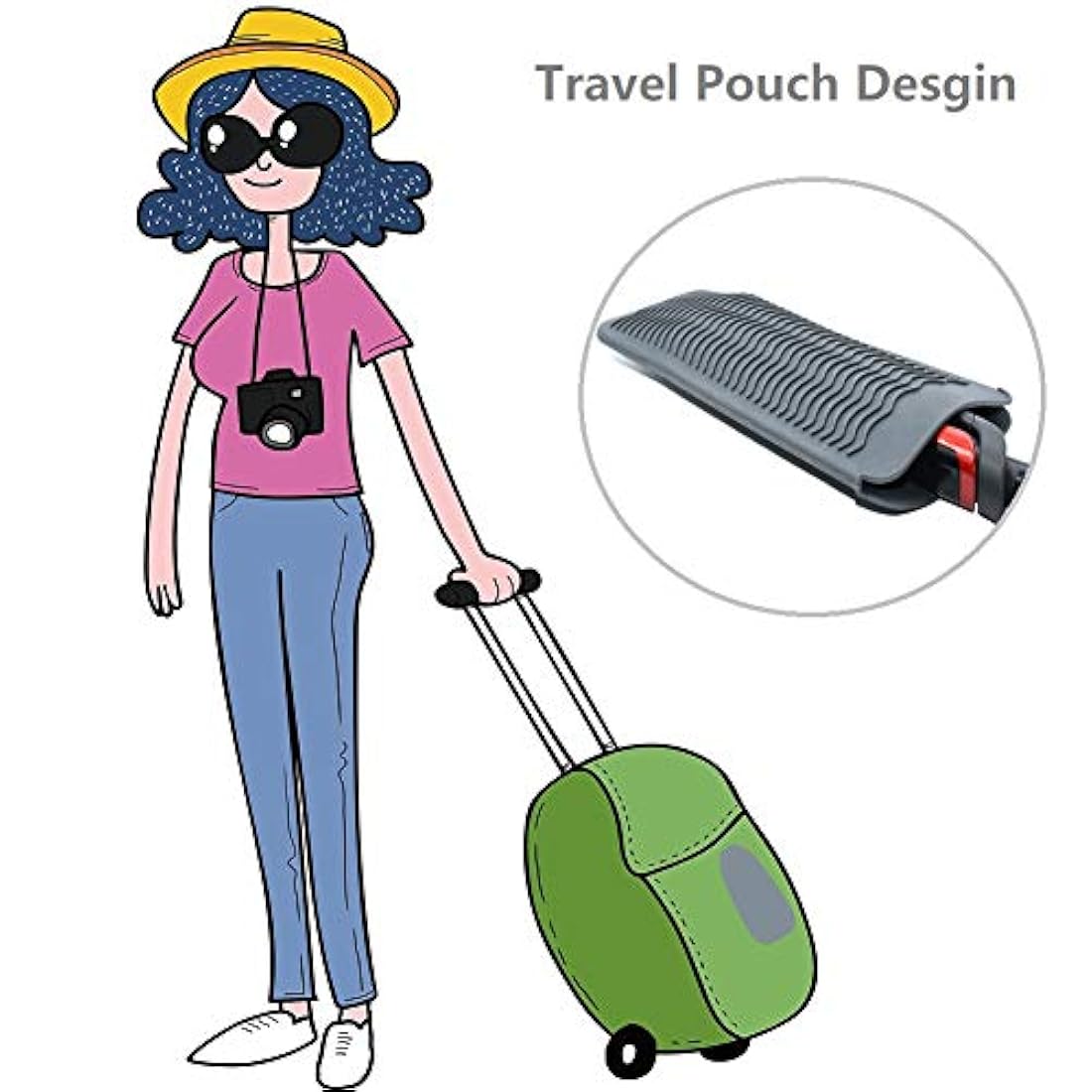 ZAXOP - Funda de silicona resistente para plancha plana