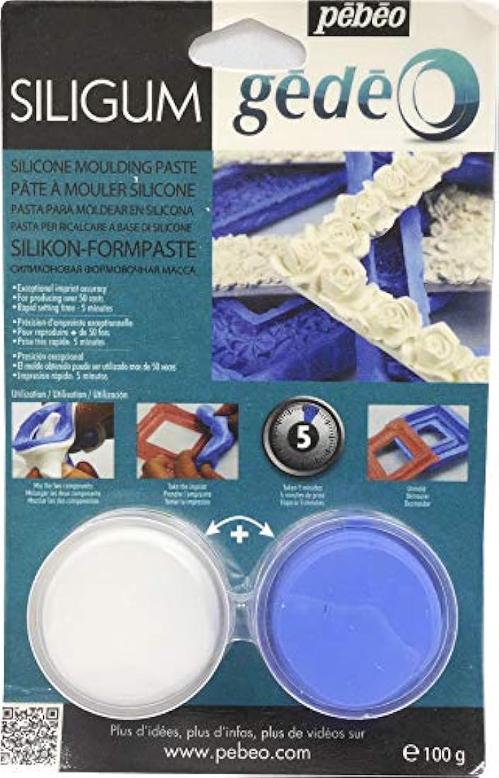Pebeo Gedeo, pasta de moldeo de siligo, 3.53 oz