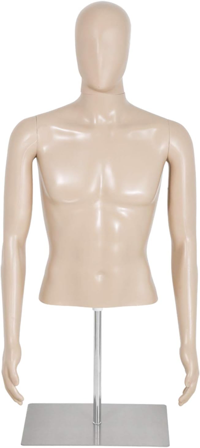 Maniquí Masculino Ajustable 42-59 Base Metal - Modelo Torso