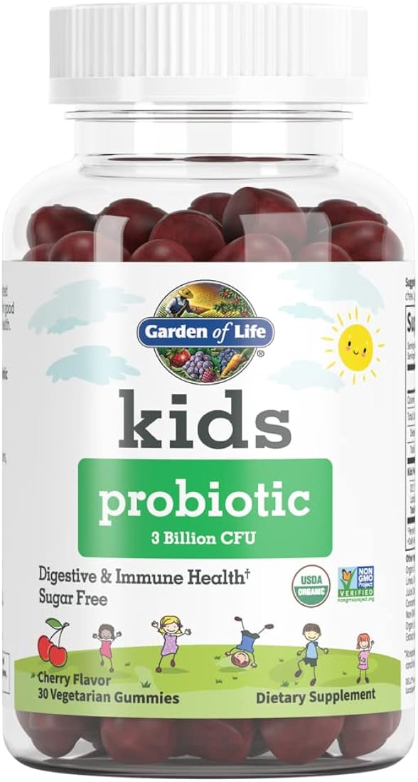 Suplementos con sabor a cereza probióticas para niños
