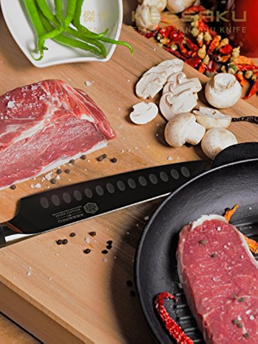 kessaku cuchillo Santoku – japonés de acero, 7-Inch