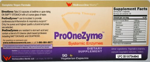 sistémicas proteolíticas Pro-OneZyme con nattoquinasa