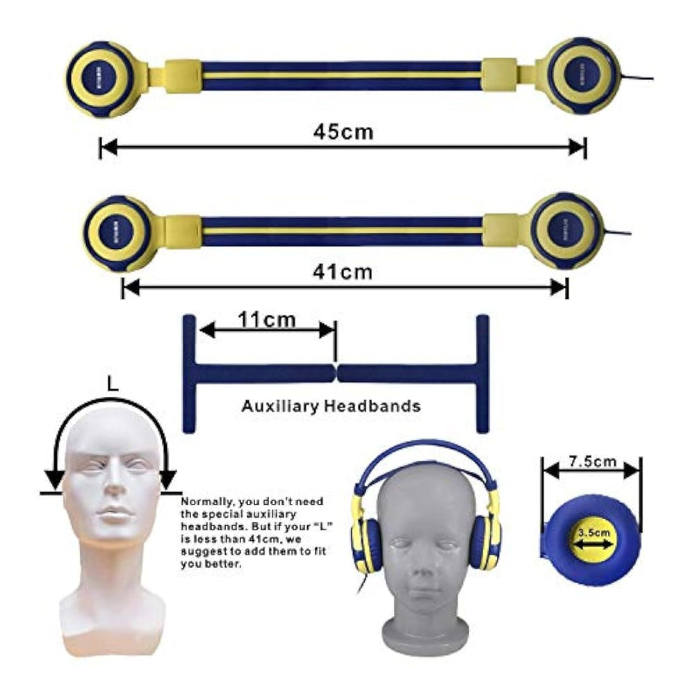 Auriculares portátiles para niños con protección auditiva