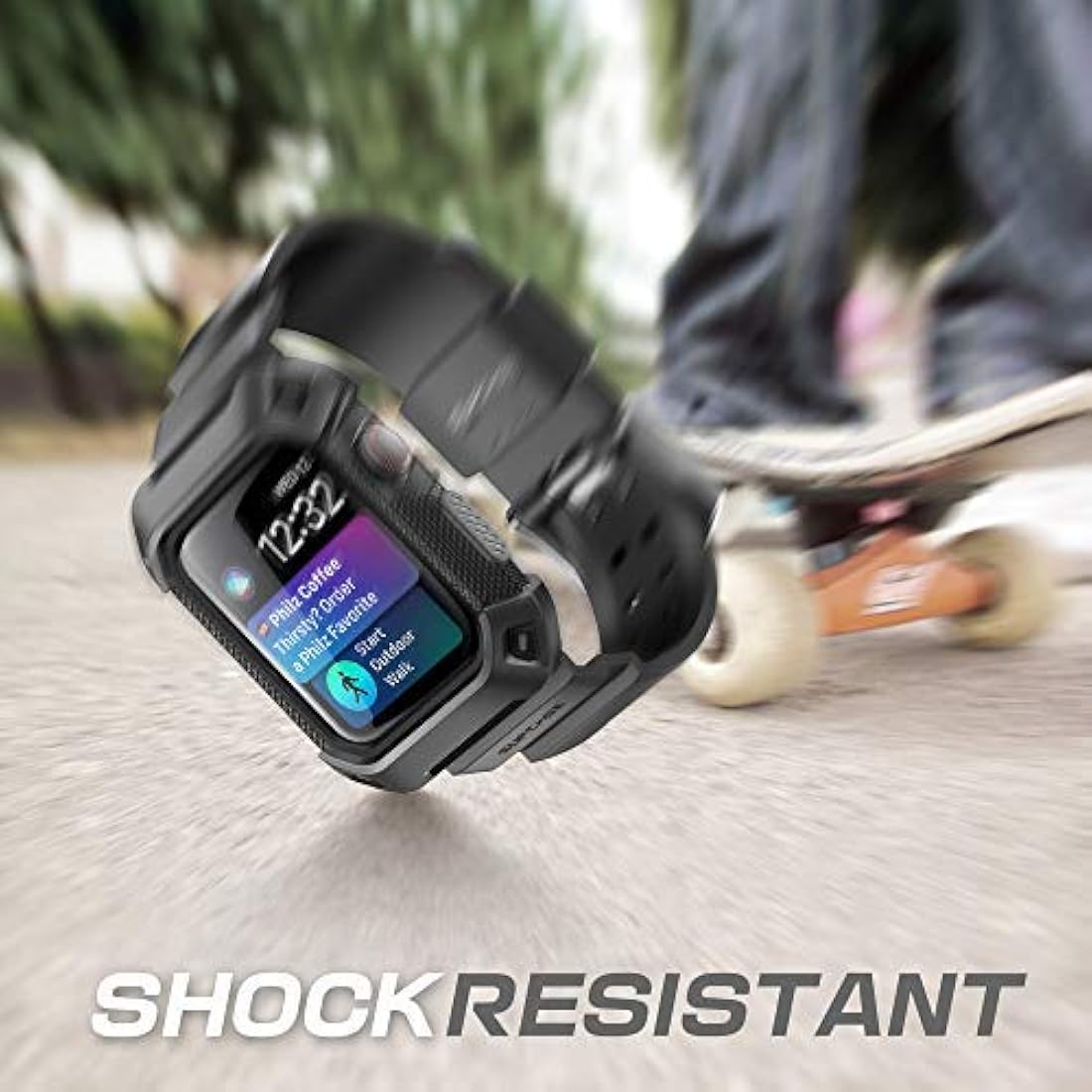 Carcasa para Apple Watch 4 y Apple Watch 5 (1.732 in), Negro