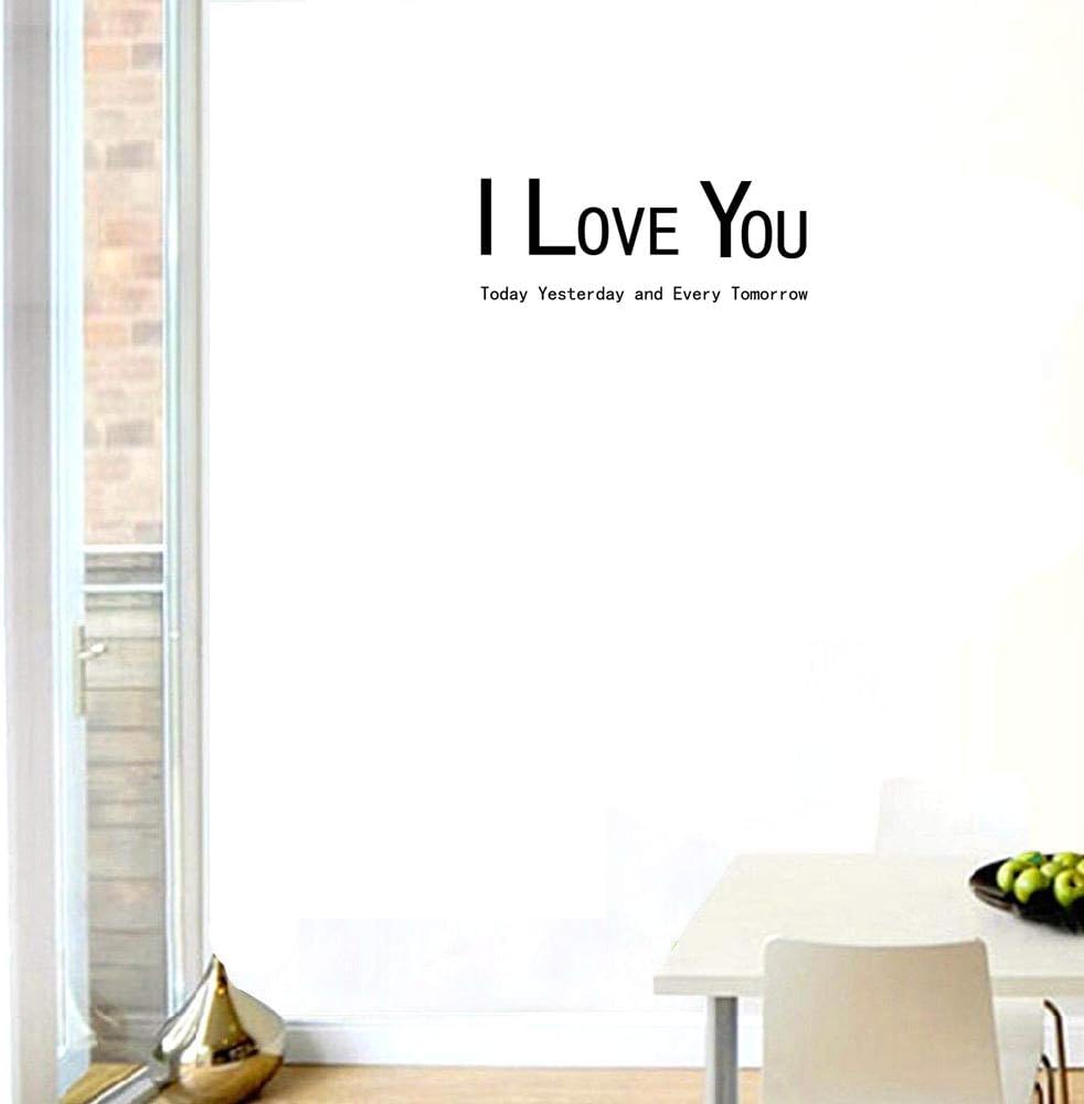 Vinilo Decorativo BIBITIME Te Amo Hoy, Ayer y Siempre 6.7x22