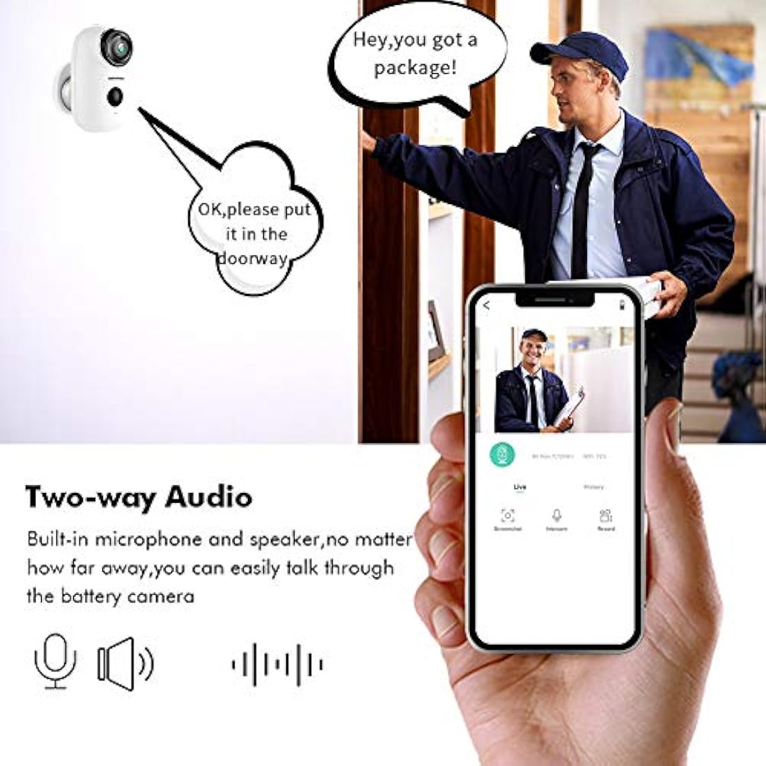 Sistema de seguridad inalámbrico de energía solar para hogar