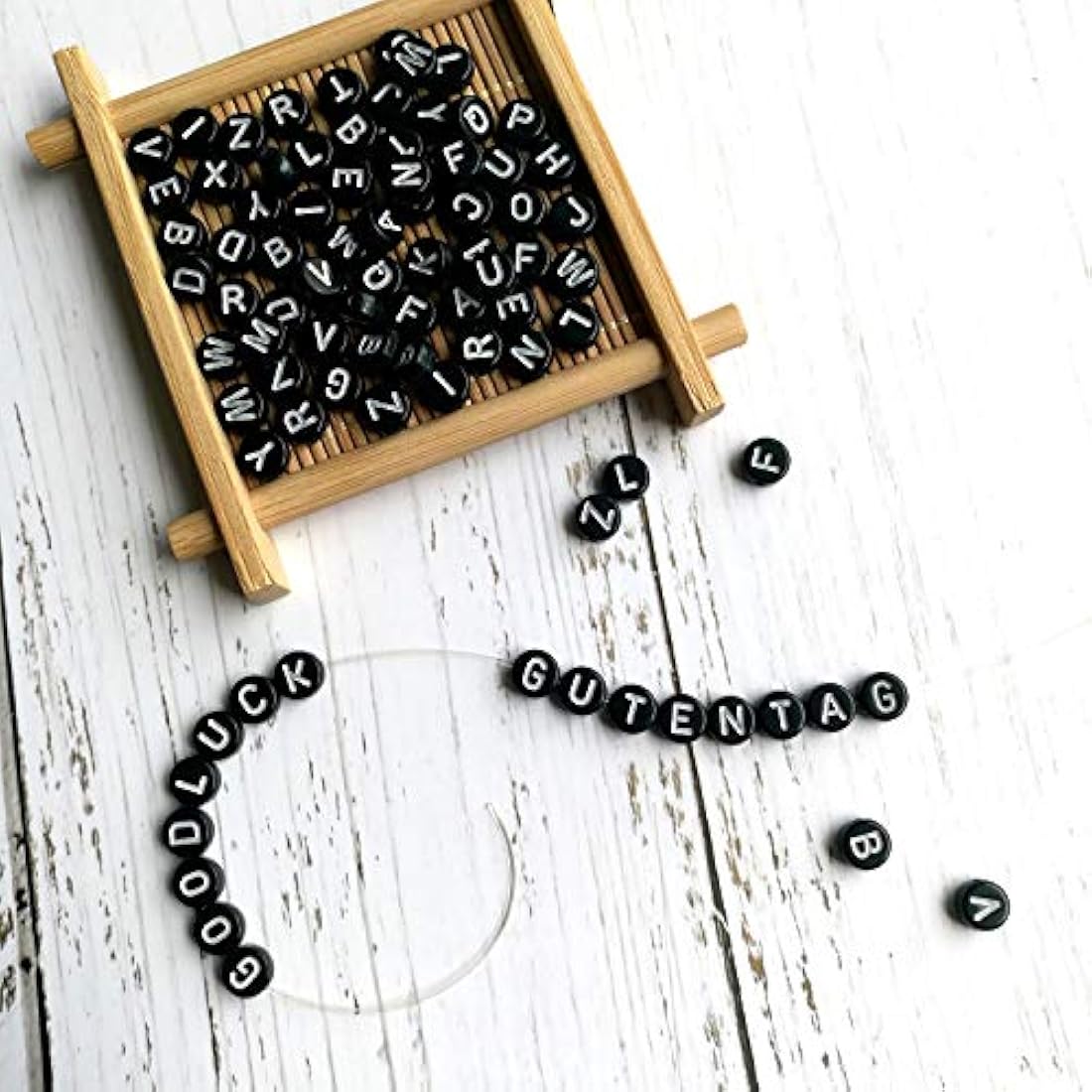 cuentas A-Z y corazón para la fabricación de joyas - Looconi