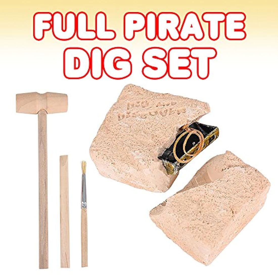 ArtCreatividad Pirata Treasure Dig Kit para niños
